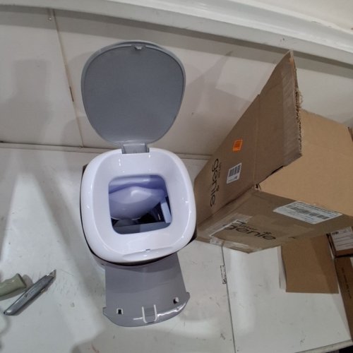 LITTER GENIE PAIL STYLE CAT LITTER WASTE DISPOSAL SYSTEM - WHITE/GREY (MODEL: 00666594210890) image 2