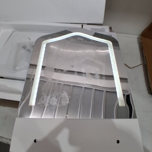 GARVEE KIDS' VANITY TABLE SET WITH LED LIGHTED MIRROR & STORAGE - WHITE (MODEL: PHK_35FAX79U) image 2