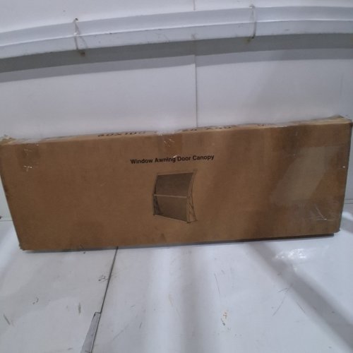 WINDOW / DOOR POLYCARBONATE AWNING OVERHANG CANOPY - 24" X 40" - BROWN image 5