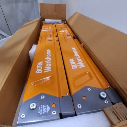 2PK BORA WORKHORSE XT ADJUSTABLE HEIGHT SAWHORSE HEAVY DUTY - 30" TO 34" LEGS 2X4 METAL TOP - ORANGE - (MODEL: PM-3360) image 3