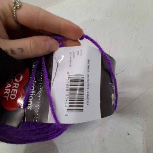 RED HEART COMFORT YARN - 867YARDS - SOLID PURPLE image 2