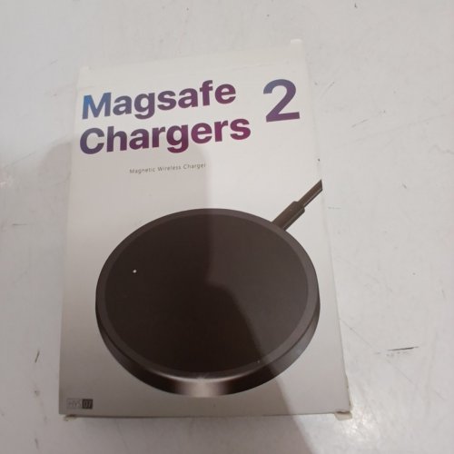 2PK MAGEASE MAGNETIC WIRELESS CHARGER - CHARGING PAD COMPATIBLE WITH IPHONE, AIRPODS 3/2/PRO, WITH USB-C CABLE AND USB-A CONVERTER -BLACK (MODEL: HYS07) image 3