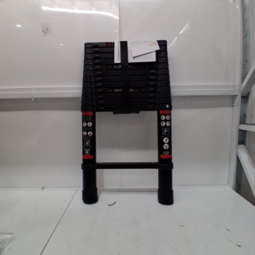 TELESCOPING LADDER WITH NON-SLIP FEET AND STABLE HOOK - 330LBS CAP - 16FT, BLACK (MODEL: EN131CE) image 2