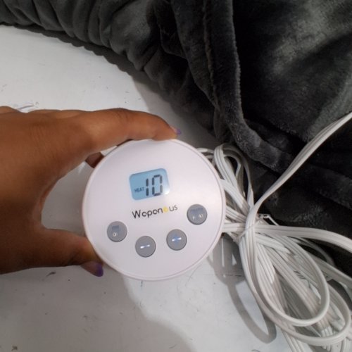 WAPANEUS HEATED ELECTRIC BLANKET - QUEEN - DARK GRAY image 2