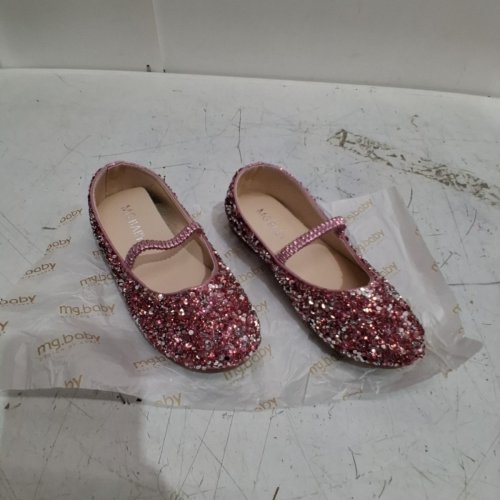 ZWIIYZER GIRLS RINESTONE NON-SLIP PRINCESS DRESS SHOES - SIZE 1 - PINK (STYLE : 05031049884424) image 2