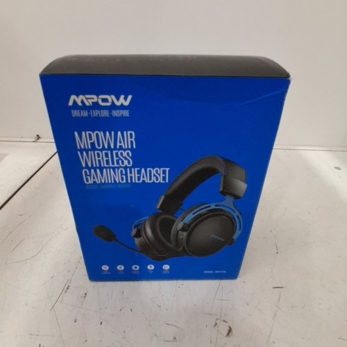 MPOW AIR WIRELESS GAMING HEADSET WITH NOISE CANCELLING MIC - 17HR PLAYTIME - BLACK/BLUE (MODEL: BH415A) image 3