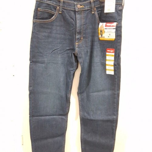 MEN'S WRANGLER RELAXED FIT JEANS - 34W X 30 L - DARK BLUE (STYLE: 112344325) image 2