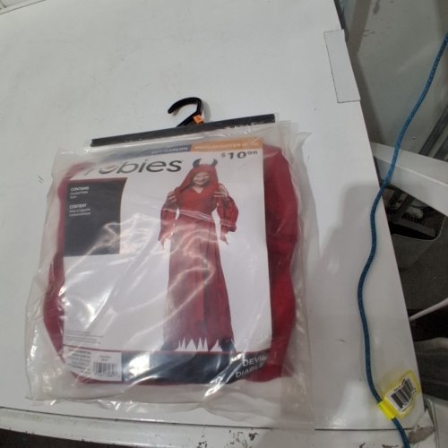 2PC BOY'S RUBIES DEVIL COSTUME - MEDIUM (8-10) - RED (STYLE: DEVIL) image 2