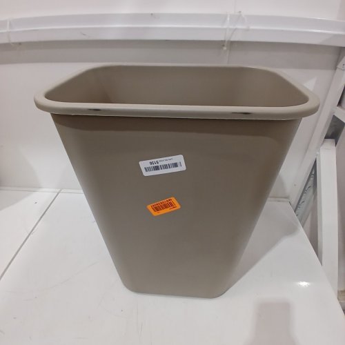 RUBBERMAID COMMERCIAL WASTEBASKET TRASH BIN - 10 GAL - BEIGE (MODEL: 2957) image 2