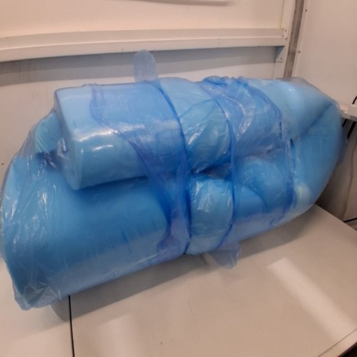 YUGYVOB 7-ZONE FOAM MATTRESS TOPPER - FULL SIZE - 3" THICKNESS - BLUE image 3