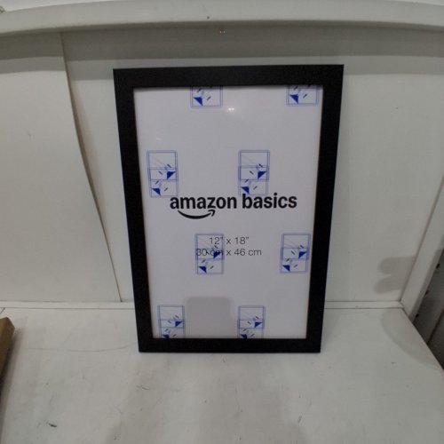 AMAZON BASICS WOOD POSTER RECTANGULAR FRAME - 12" X 18" - BLACK image 2