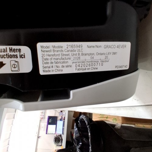 GRACO 4EVER 4-IN-1 CAR SEAT WITH RAPID REMOVE COVER - LOFTON STYLE - GREY - (MODEL: 2165949) image 2
