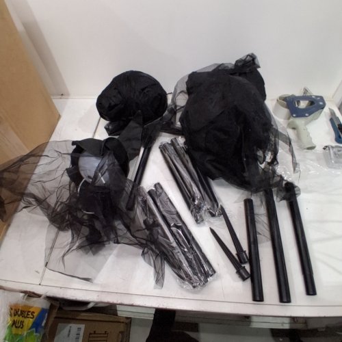 3PC MULTI FUNCTIONAL HALLOWEEN SCENE WITCHES PROPS- BLACK image 2