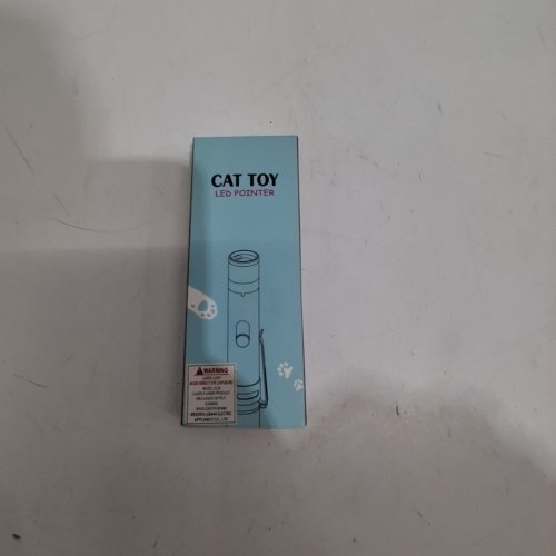 CAT PET LASER POINTER TOY WITH FLASHLIGHT AND SPINNER - BLUE/MULTIPLE PATTERNS (MODEL: TBEEK9129) image 2