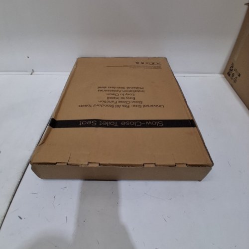 ELONGATED TOILET SEAT SLOW QUIET CLOSE - 18.5" - WHITE image 4