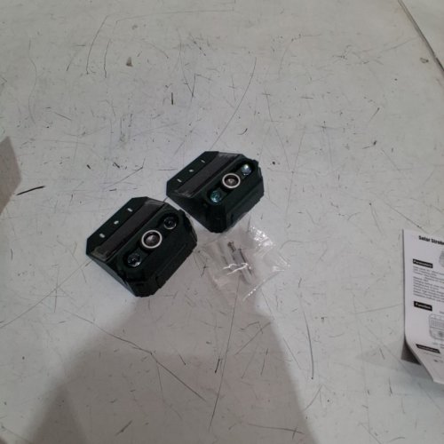 2PC SOLAR STROBE LIGHTS - 5 V, 80MA, 3.7 V/400MA BATTERY - ARMY GREEN image 3
