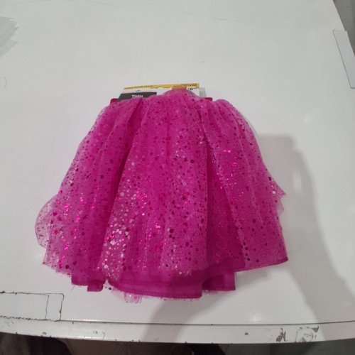 GIRL'S WAY TO CELEBRATE SPARKLY SHORT TUTU - LARGE - PINK image 2