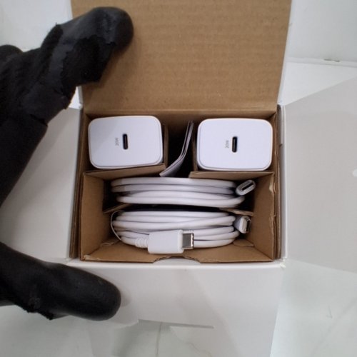 4PC DEALWORTHY FAST HOME CHARGING KIT WITH 10FT USB-C TO USB-C CABLES, AND 2 WALL ADAPTERS - WHITE image 3