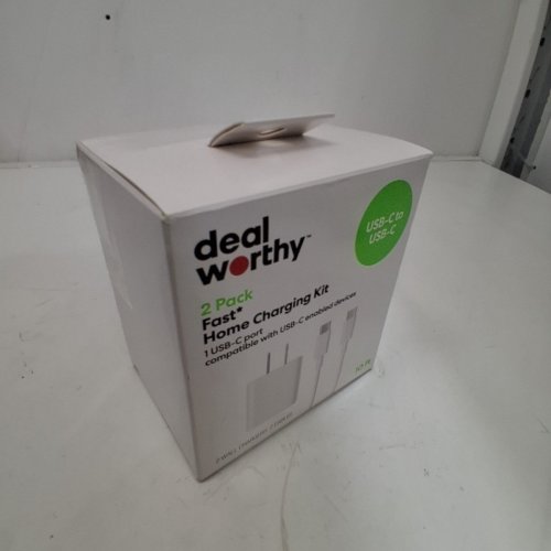 4PC DEALWORTHY FAST HOME CHARGING KIT WITH 10FT USB-C TO USB-C CABLES, AND 2 WALL ADAPTERS - WHITE image 4