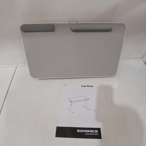 SONGMICS ADJUSTABLE LAPTOP DESK - 20" X 12" - WHITE (MODEL: LLD117G101) image 2