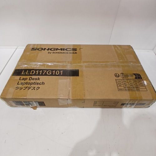 SONGMICS ADJUSTABLE LAPTOP DESK - 20" X 12" - WHITE (MODEL: LLD117G101) image 4