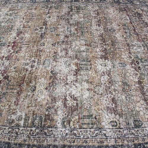 INDOOR VINTAGE PATTERNED AREA RUG - 4FT X 6FT 2" - BEIGE BROWN image 5