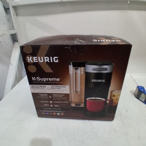 KEURIG K-SUPREME SINGLE SERVE COFFEE MAKER WITH 4 CUP SIZE OPTIONS - 1.9L CAPACITY - BLACK (MODEL: K910) image 7