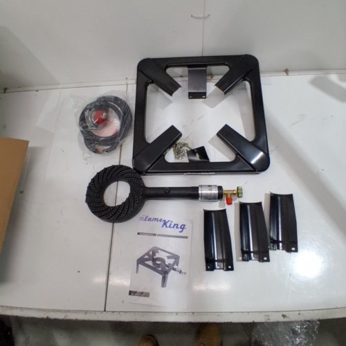 FLAME KING HEAVY DUTY SINGLE PROPANE BURNER- 120,000 BTU/0-20 PSI (MODEL: FK-4P-01E) image 2