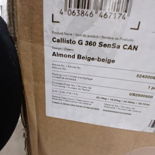 CYBEX GOLD CALLISTO G 360 ROTATING ALL-IN-ONE CONVERTIBLE CAR SEAT WITH SAFETY ASSURE PROTECTION SYSTEM - 120LBS MAX - ALMOND BEIGE (MODEL: 524000601) image 2