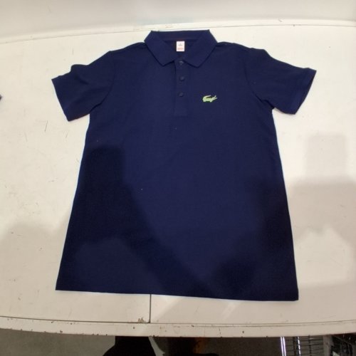 LACOSTE BOYS SHORT SLEEVE CLASSIC POLO SHIRT - SMALL - BLUE image 2