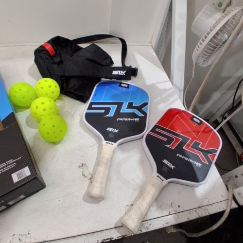 SLK PICKLEBALL SET WITH BALLS- BLUE / RED (MODEL: PRIME 2.0) image 2