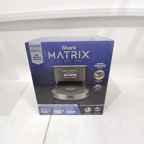 SHARK MATRIX SELF EMPTYING ROBOT VACUUM - ROBOT VAC FOR CARPET AND HARD FLOOR WITH SELF EMPTY - WIFI/MOBILE APP COMPATIBLE - GREY (MODEL: RV2300SCA) image 2