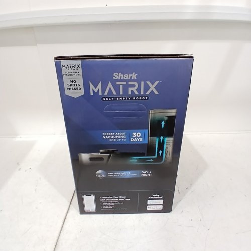 SHARK MATRIX SELF EMPTYING ROBOT VACUUM - ROBOT VAC FOR CARPET AND HARD FLOOR WITH SELF EMPTY - WIFI/MOBILE APP COMPATIBLE - GREY (MODEL: RV2300SCA) image 4