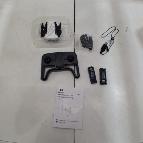 DEERC D20 MINI DRONE FOLDABLE WITH 720P HD FPV CAMERA REMOTE CONTROL WITH TAP FLY, AUTO HOVER, VOICE/GESTURE CONTROL, SPEED ADJUSTMENT, 2 BATTERIES, 3D FLIP - WHITE image 7