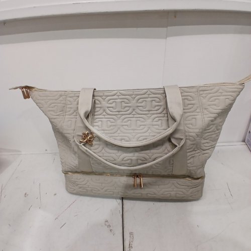 SAM EDELMAN ETHYL WEEKENDER BAG - LARGE - BEIGE / GOLD image 3