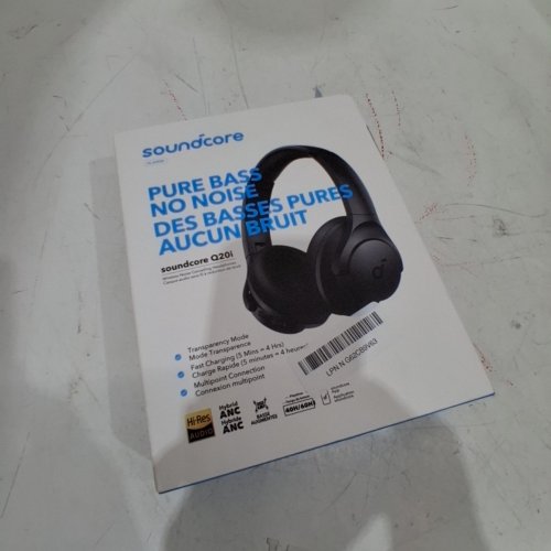 SOUNDCORE BY ANKER Q20I HYBRID ACTIVE NOISE CANCELLING WIRELESS OVER-EAR BLUETOOTH HI-RES BIG BASS HEADPHONES - BLACK - (MODEL: A3004) image 5