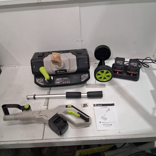 DEKOPRO ELECTRIC CORDLESS SNOW SHOVEL WITH 2 BATTERIES AND CHARGER- 17" 40V- GREY/GREEN/BLACK ( MODEL: DKPGSRA017B1) image 3