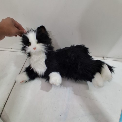 AGELESS INNOVATION'S JOY FOR ALL TUXEDO CAT COMPANION PET - BLACK/WHITE (MODEL: A2308) image 4