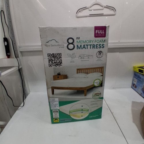 SPA SENSATIONS BY ZINUS FULL SIZE MEMORY FOAM MATTRESS - 75" X 54" X 8" (MODEL: WMC-FMN-8F) image 3
