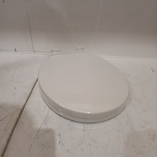 GARVEE ROUND TOILET SEAT WITH SLOW SOFT CLOSE - 17" - WHITE - (MODEL: PHO_161CZRQ9) image 2