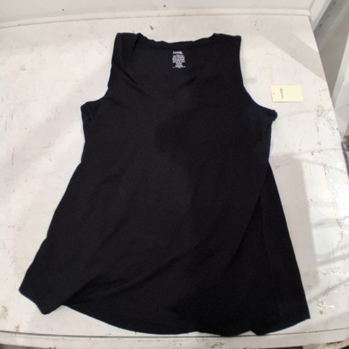 WOMAN'S GEORGE V-NECK TANK TOP WITH BREAST POCKET - MEDIUM - BLACK (STYLE:GRS61004LD) image 2
