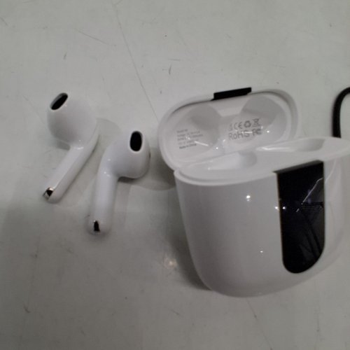 TRUE WIRELESS BLUETOOTH EARBUDS WITH CHARGING CASE - 4 ENC NOISE CANCELLATION, 50H PLAYBACK, LED DISPLAY, TOUCH CONTROL, IPX7 WATERPROOF - WHITE (MODEL: A9) image 5
