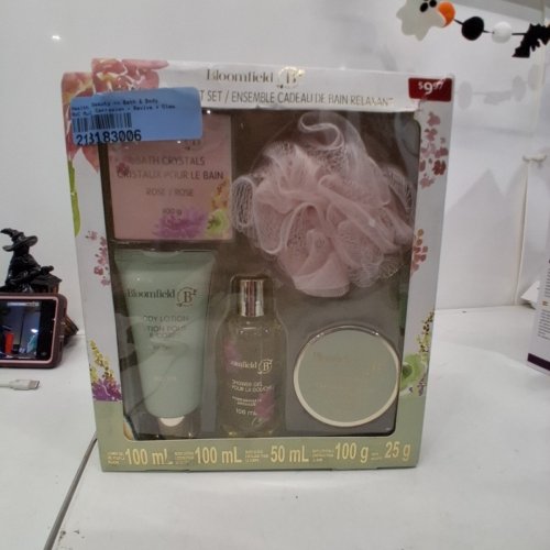 5PC BLOOMFIELD ROSE RELAXING BATH GIFT SET image 4