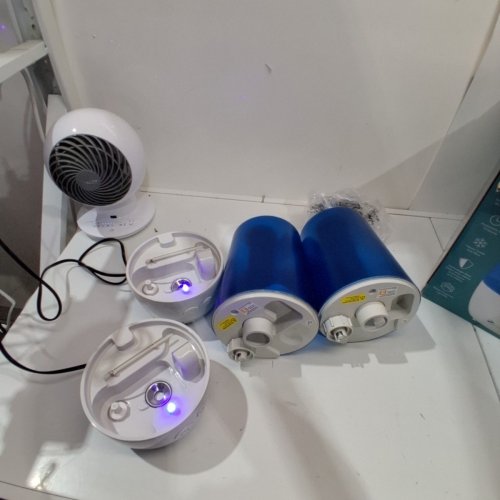 2PK PUREGUARDIAN ULTRASONIC COOL MIST HUMIDIFIERS WITH AROMA TRAY - 1GAL - WHITE/BLUE (MODEL: 1001689/H9652PKCA) image 3
