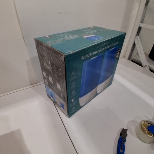 2PK PUREGUARDIAN ULTRASONIC COOL MIST HUMIDIFIERS WITH AROMA TRAY - 1GAL - WHITE/BLUE (MODEL: 1001689/H9652PKCA) image 6