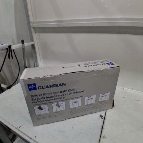 MEDLINE GUARDIAN DELUXE ALUMINUM BATH CHAIR - 400LBS CAP - GREY (MODEL: G2-101KRX1) image 3