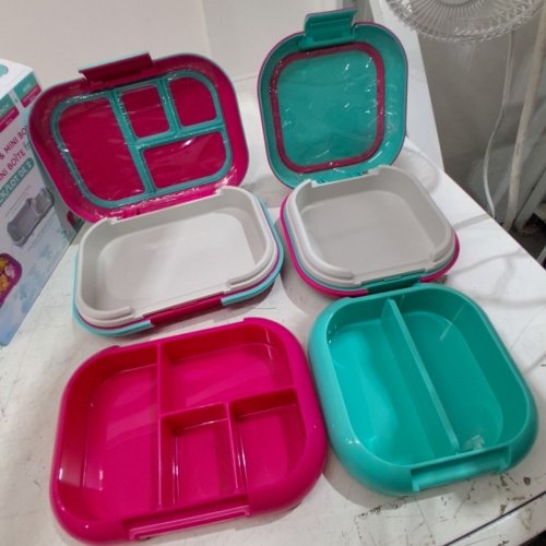 2PC BENTGO CHILL LUNCH CONTAINERS - TEAL/PINK (MODEL : 1997883) image 3