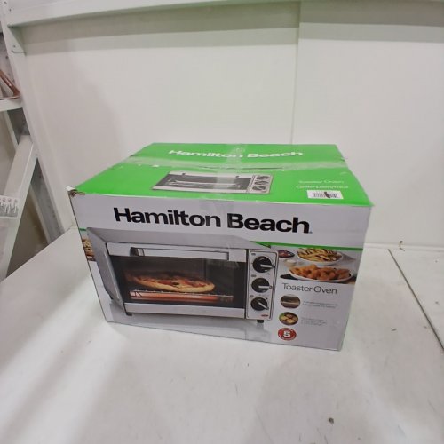 HAMILTON BEACH 4-SLICE TOASTER OVEN - STAINLESS STEEL - (MODEL: 31401C) image 5