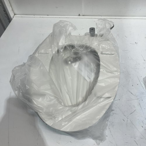 BEMIS ENLONGATED PLASTIC TOILET SEAT - 17" - WHITE (MODEL: 1900SS 000) image 3
