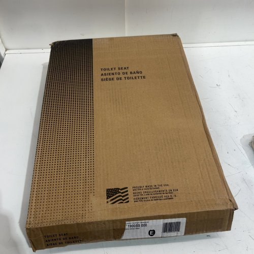 BEMIS ENLONGATED PLASTIC TOILET SEAT - 17" - WHITE (MODEL: 1900SS 000) image 4